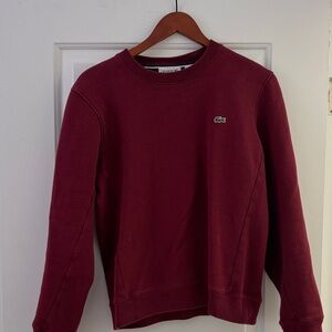 Lacoste Men's Deep Red Crewneck Sweater